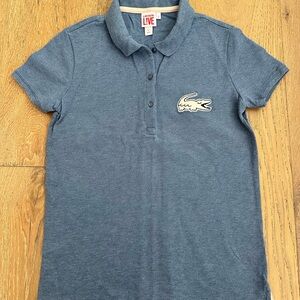 Lacoste Live Women's Short Sleeve Polo in Denim Blue
